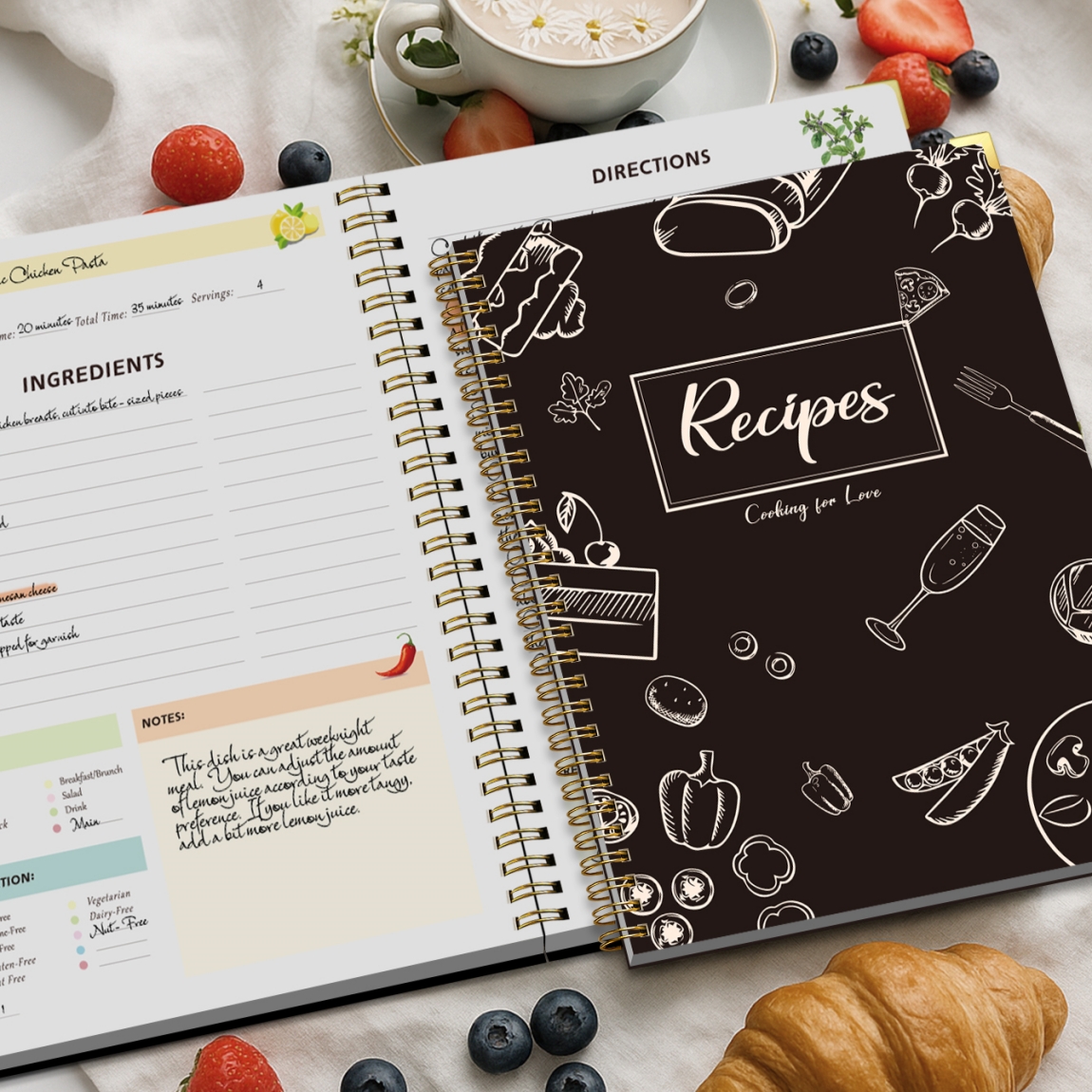 Recipe Journal Notebook with S - Cocktail Recipe Book 리뷰 및 가격
