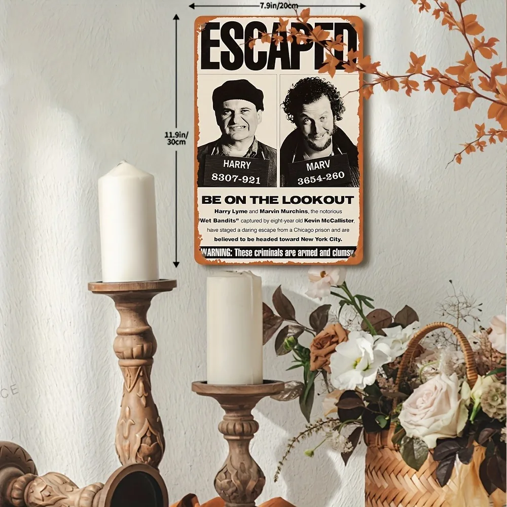 Vintage Home Alone Sign, 1pc 8 - Home Bar And Restaurant 리뷰 및 가격