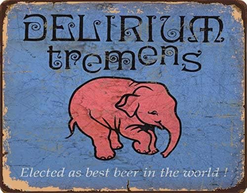 Tin Sign For Delirium Tremens  - Home Bar And Coffee 리뷰 및 가격