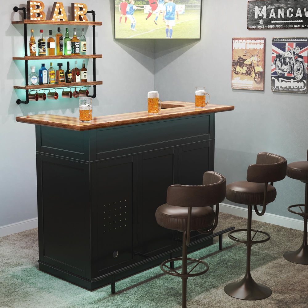 Home Bar Unit with Fridge Spac - Home Bar And Fridge 리뷰 및 가격