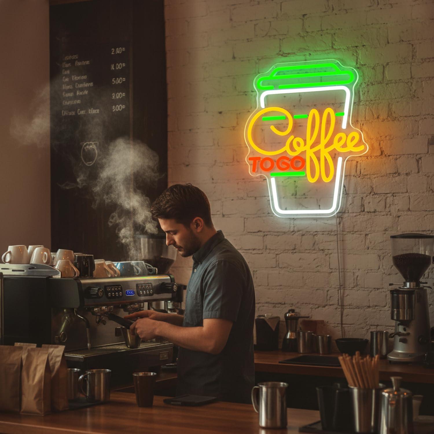 Coffee Neon Sign USB Dimmable  - Home Bar And Restaurant 리뷰 및 가격