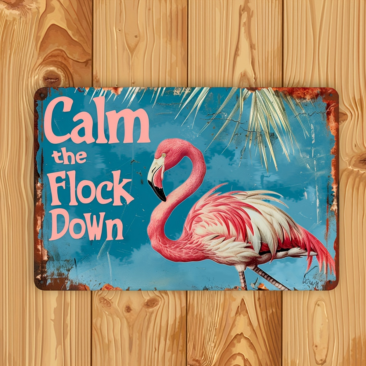 Vintage Flamingo Metal Wall De - Home Bar And Restaurant 리뷰 및 가격