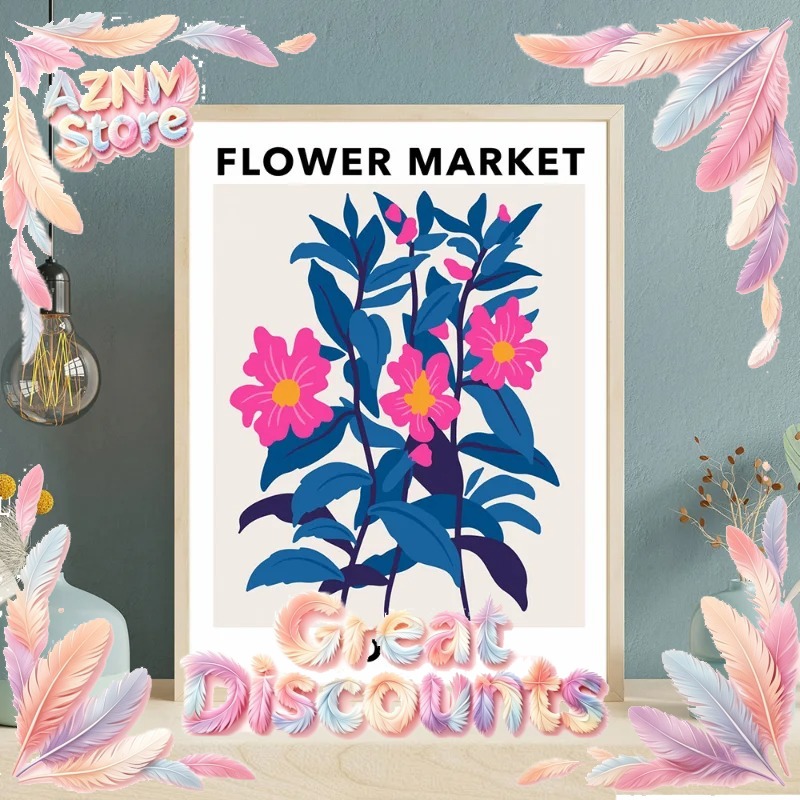Flower Market Prints Poster Ba - Home Barcelona 리뷰 및 가격