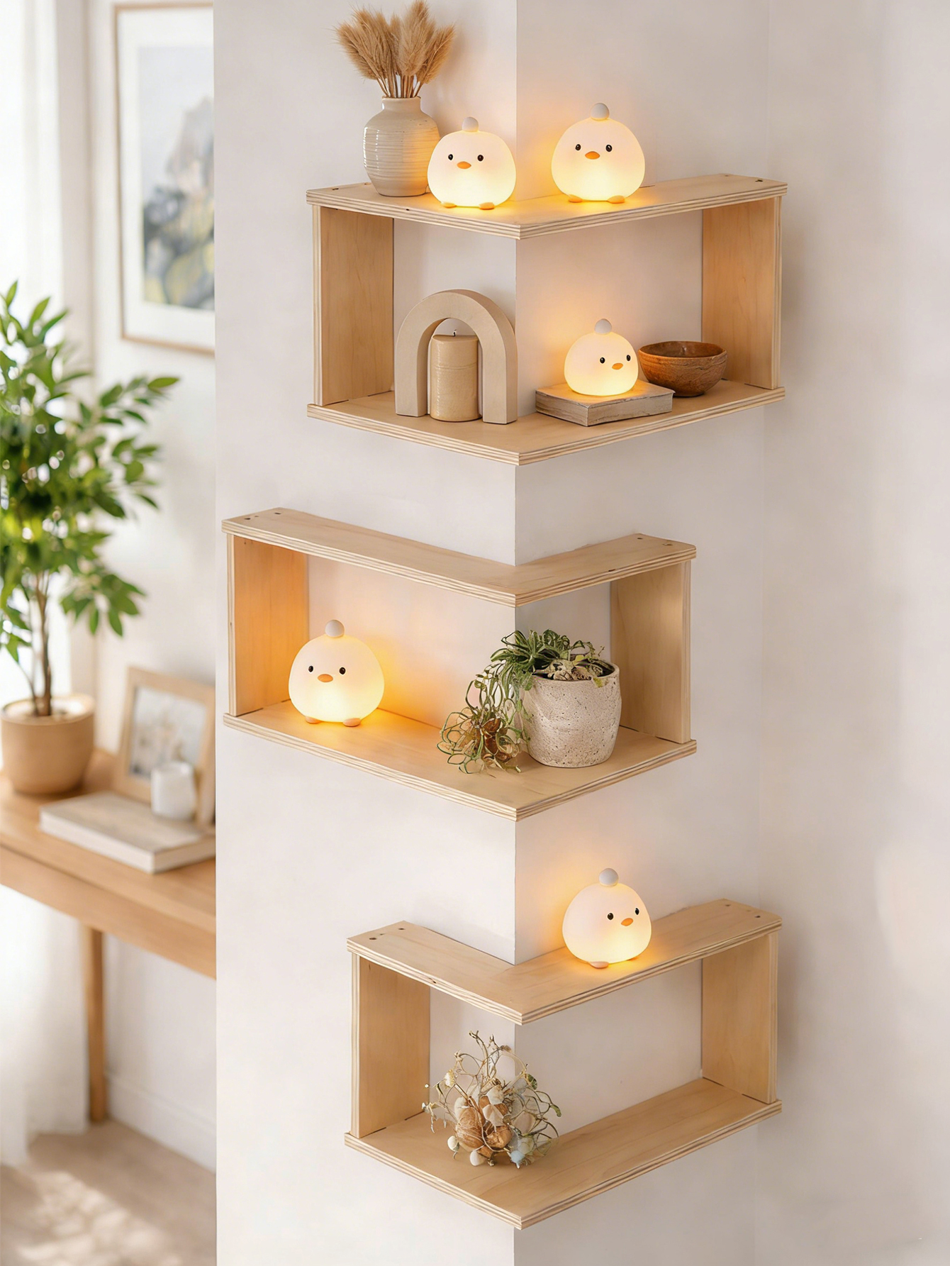 Corner Floating Wooden Shelves - Home Bar Shelves 리뷰 및 가격