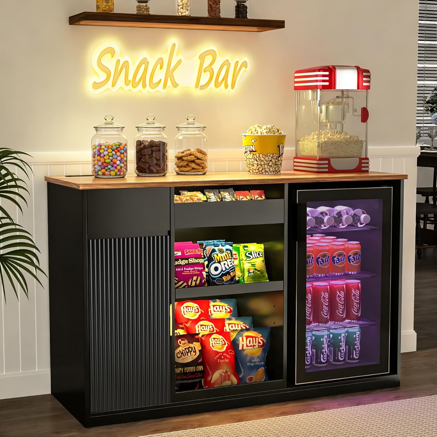 Snack Bar Cabinet with Fridge  - Home Bar And Fridge 리뷰 및 가격