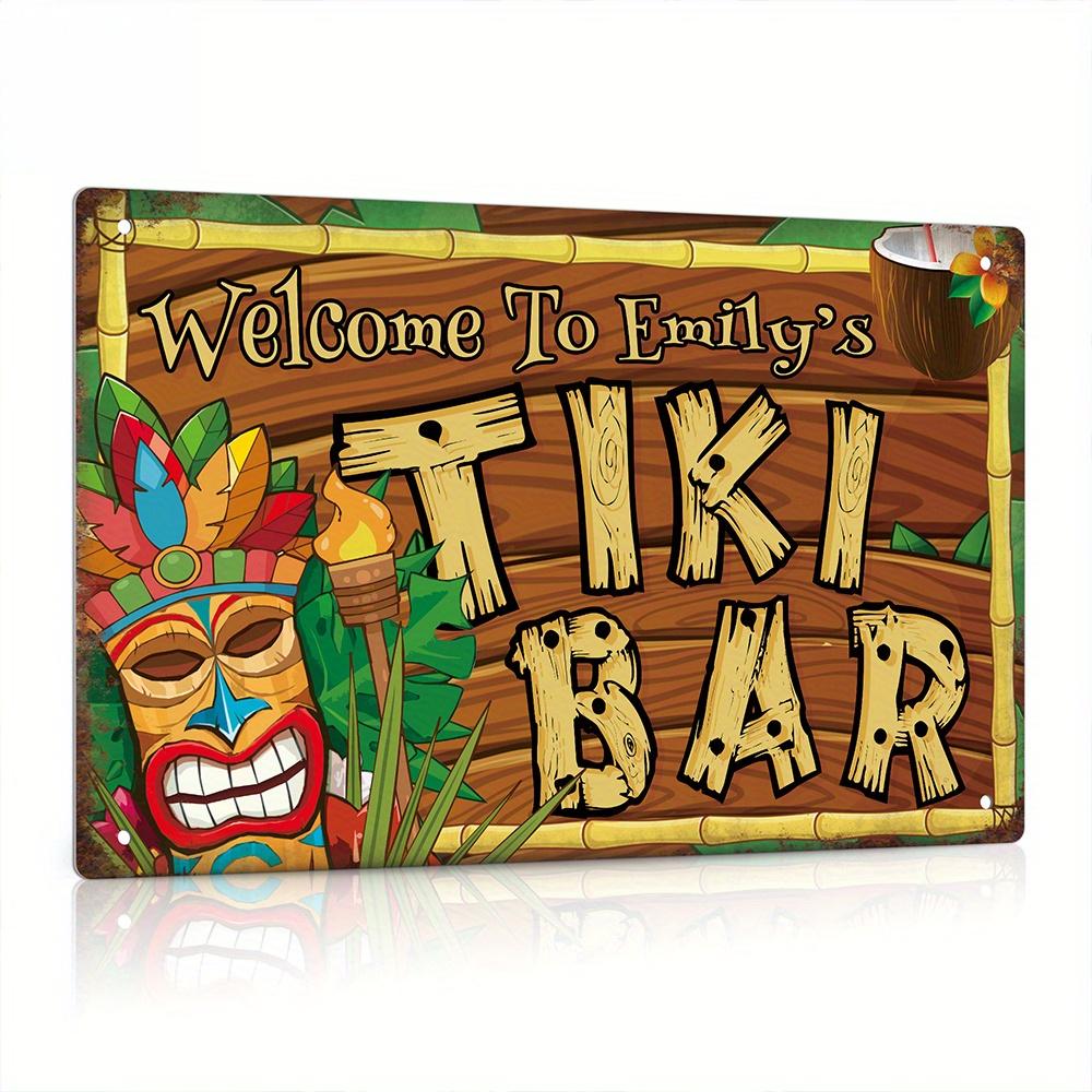 Custom  Decor Tiki Bar Sign, P - Home Bar And Restaurant 리뷰 및 가격