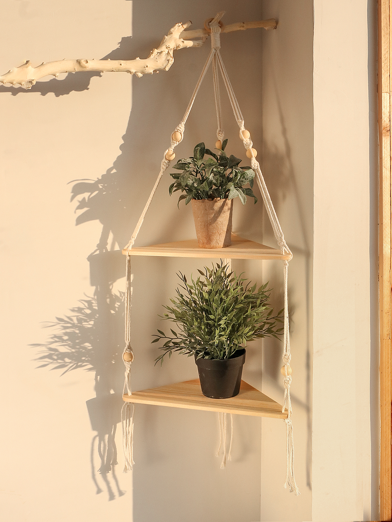 Wooden Corner Shelf Wall Decor - Home Bar Shelves 리뷰 및 가격