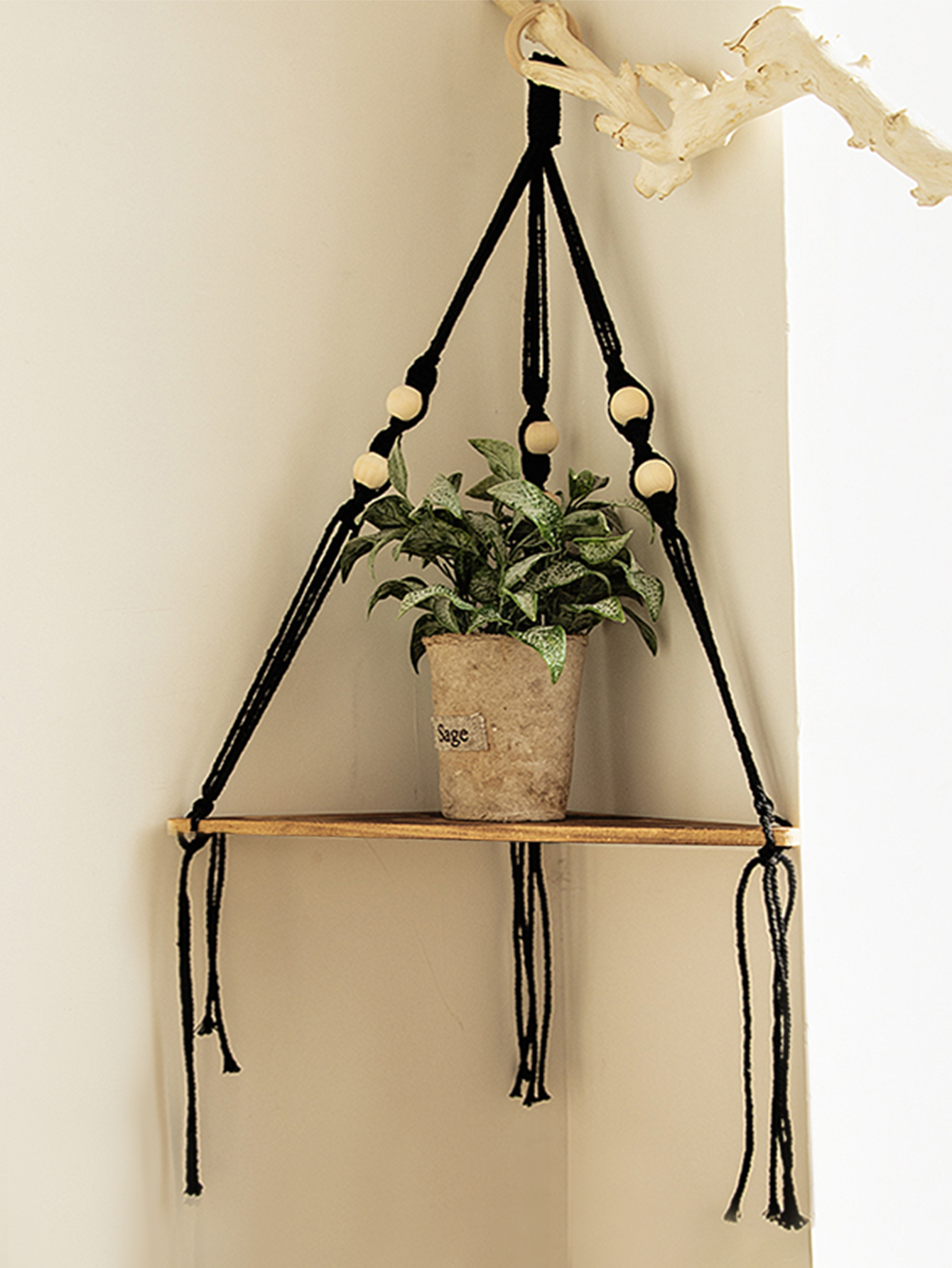 Wooden Corner Shelf Wall Decor - Home Bar Shelves 리뷰 및 가격