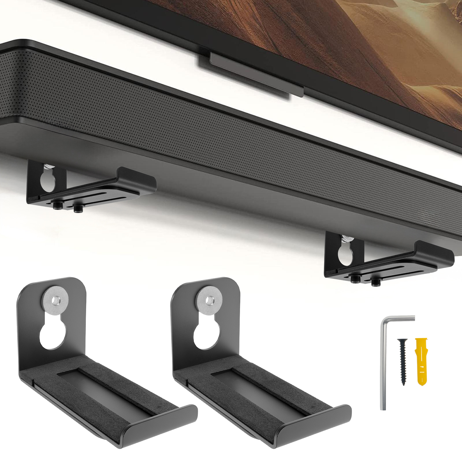 2Pcs Soundbar Speaker Stands W - Home Bar Shelf 리뷰 및 가격