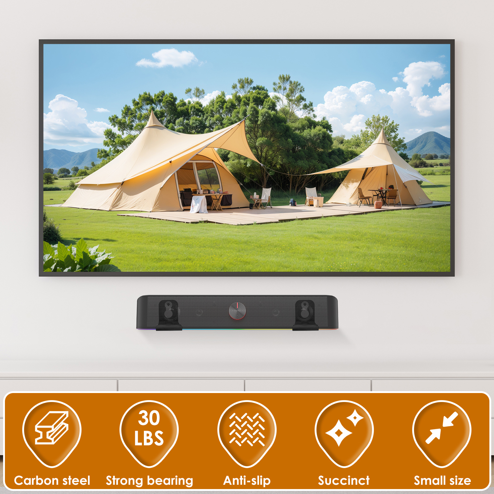 2Pcs Soundbar Speaker Stands W - Home Bar Shelf 리뷰 및 가격