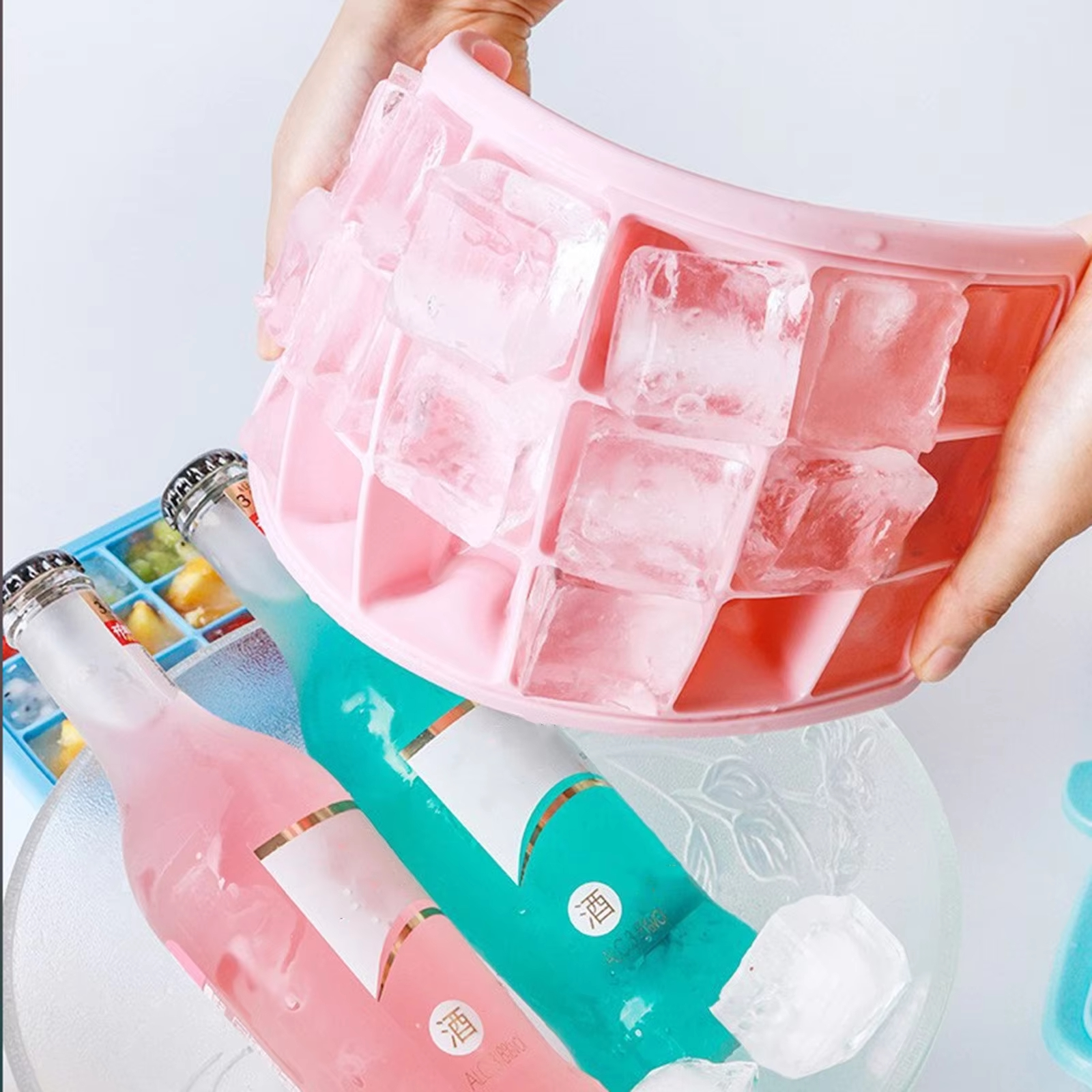 Silicone Ice Cubes Tray with L - Ice Mold Sphere 리뷰 및 가격