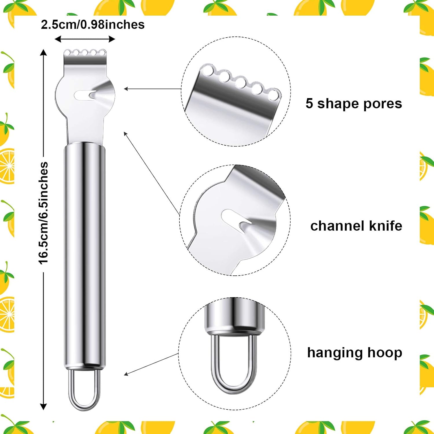2 Pieces Stainless Steel Lemon - Peeler Channel Knife 리뷰 및 가격