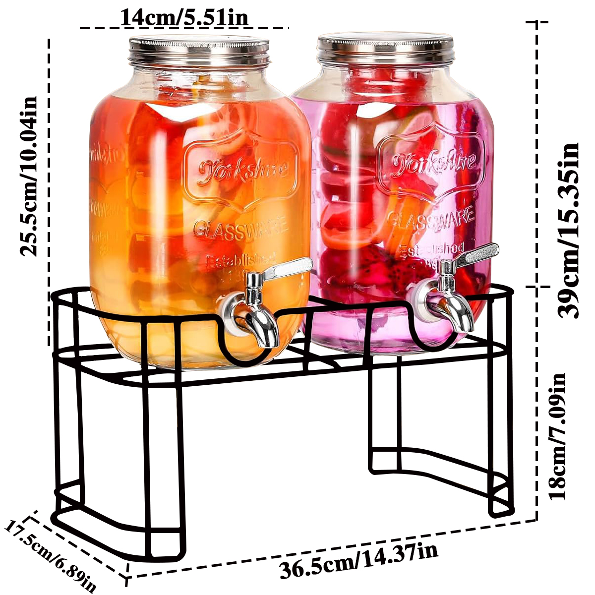 Drink Dispenser 2 Packs 1 Gall - Citrus Juicer Bar 리뷰 및 가격