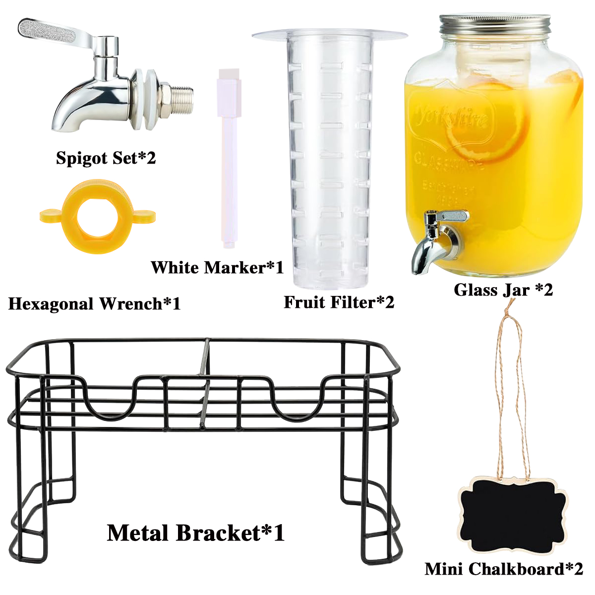 Drink Dispenser 2 Packs 1 Gall - Citrus Juicer Bar 리뷰 및 가격