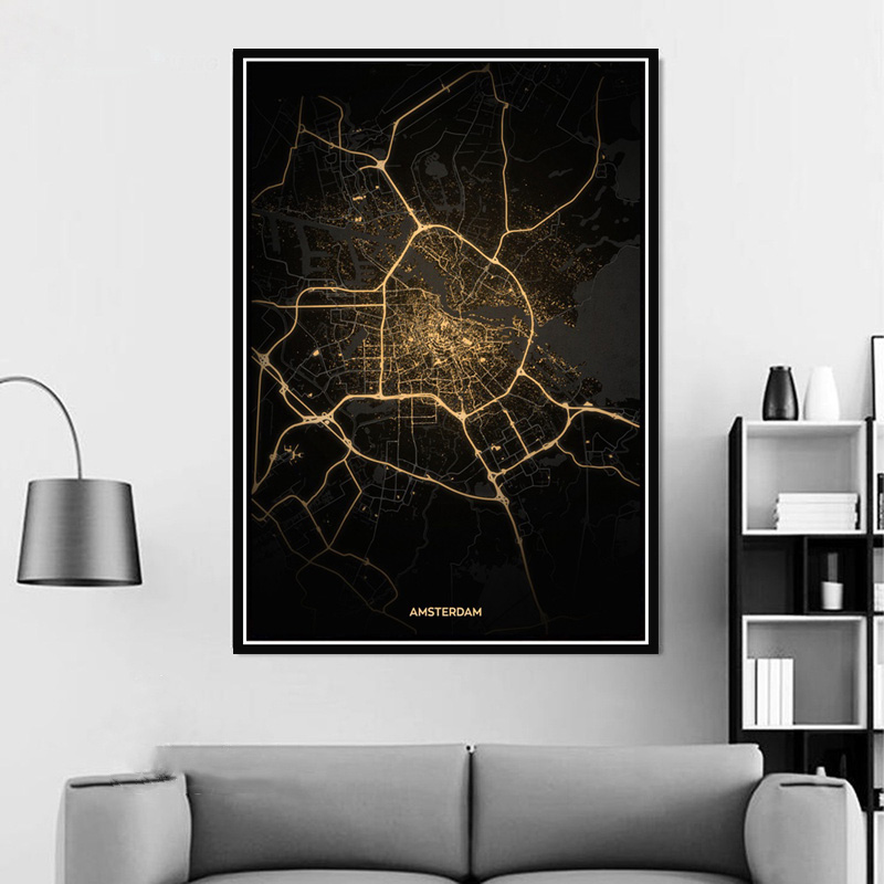 Poster Prints Amsterdam Tokyo  - Home Barcelona 리뷰 및 가격