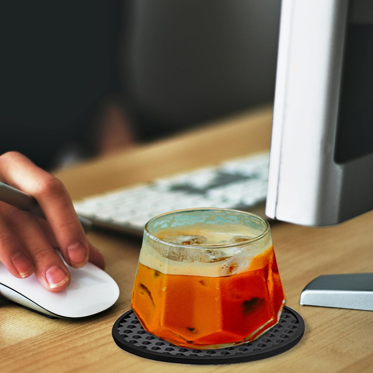Silicone Coasters 6 Pack with  - Bar Mat Rubber 리뷰 및 가격