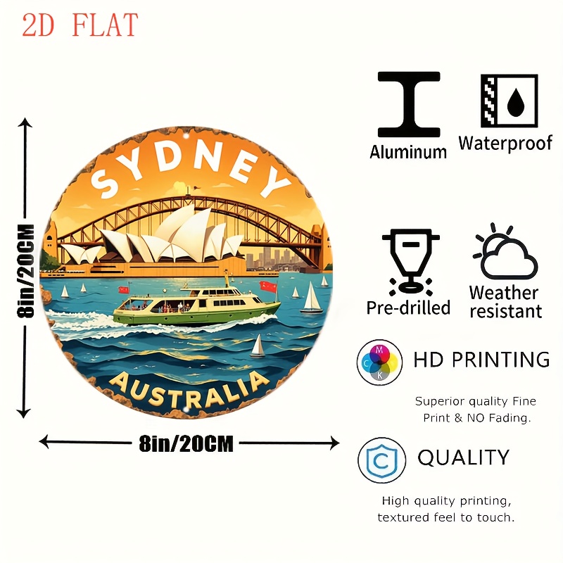 2D Metal Sign Sydney Australia - Home Bar Sydney 리뷰 및 가격