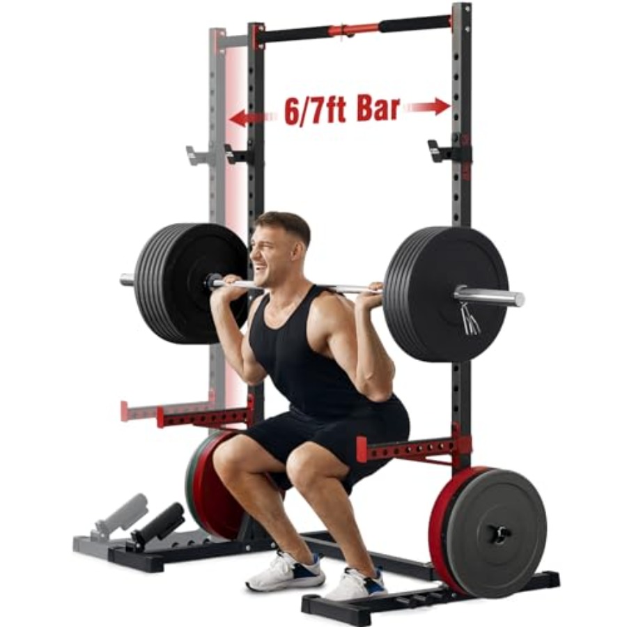 Squat Rack with Pull-Up Bar Mu - Home Bar And Gym 리뷰 및 가격