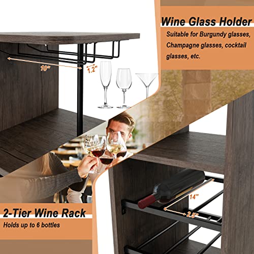 3-Piece Industrial Bar Set: Br - Home Bar And Counter 리뷰 및 가격