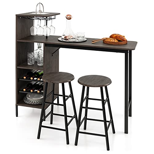 3-Piece Industrial Bar Set: Br - Home Bar And Counter 리뷰 및 가격