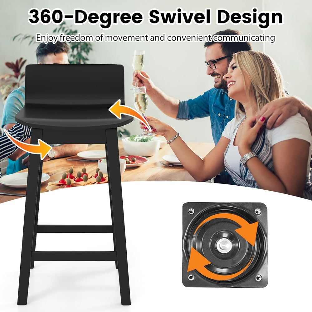 Swivel Solid Wood Bar Stools S - Home Bar And Counter 리뷰 및 가격